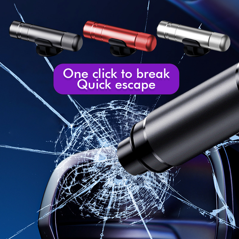 Auto Noodhamer Auto's Reddingshulpmiddelen Veiligheidshamer Ontsnapping Gordelsnijder Levensreddende Auto Windows Glasbreker Veiligheidshamer