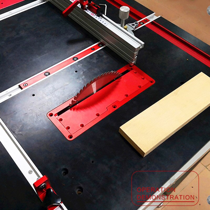 Newly Aluminum Circular Saw Throat Plate Flip DIY Woodworking Table Cover Plate XSD88