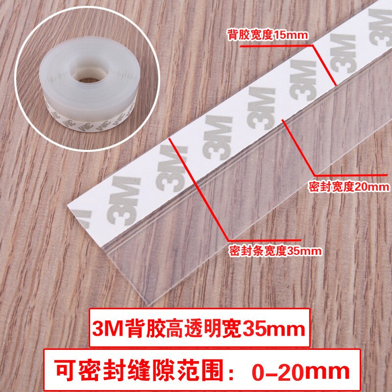 Clear Weather Strip Self Adhesion Strip Roll Door Windows Sealing Strip Indoor Waterproof Warm-keeping Strip Soundproof Tape