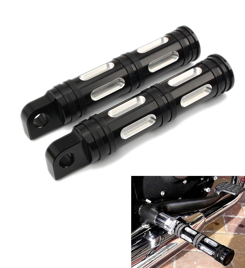 Empuñaduras de manillar de motocicleta + reposapiés + clavijas de cambio CNC para Harley Spotster 96-later Dyna Softail VRSC