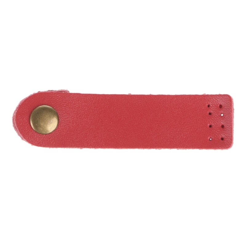 1 pc Solid Color Leather Bag Handmade Buckle Wallet Card Pack Buckles for DIY Handbag Accessories: Red