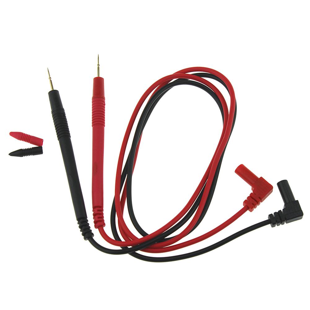 10A Red & Black Ultra-Puntige Multimeter Test Lead Wire Probe Pen Kabel Met Alligator Clip Voor IC Pins LED Kleine Compone J3