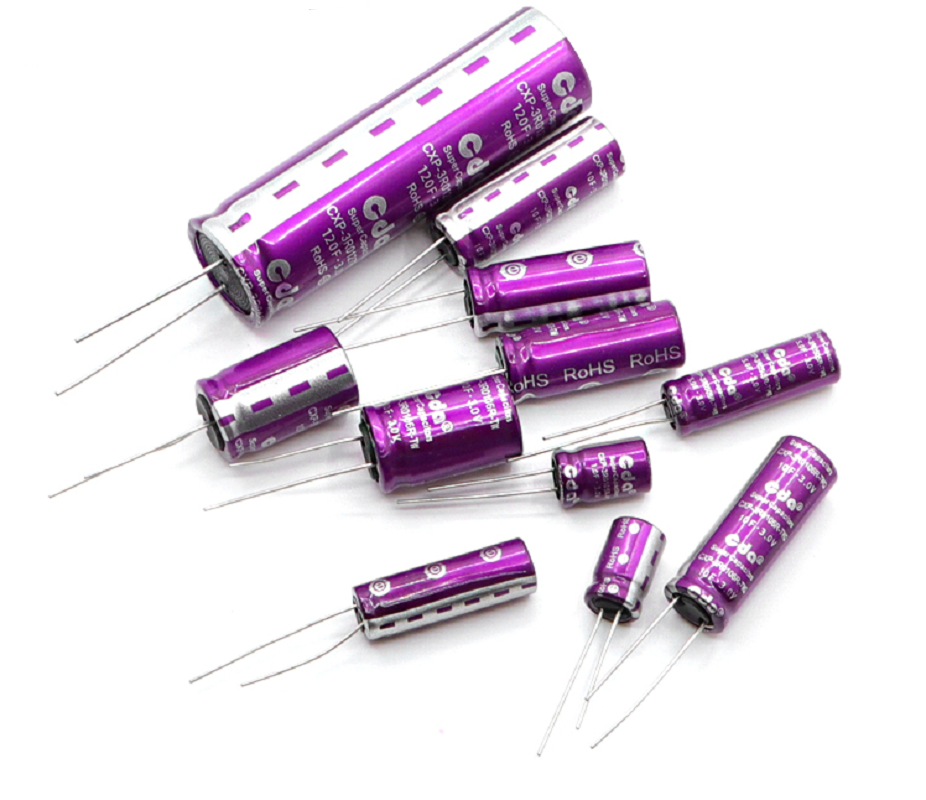 Super Capacitor 3V 1F 3.3F 5.0F 10F 15F 20F 25F R -Type Cylindrical High Energy High Power For Car Drive Recorder