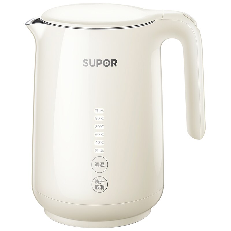 Mini bouilloire électrique Portable 220V, 1,5l, bouilloire à eau bouillante automatique avec intérieur en acier inoxydable pour la maison