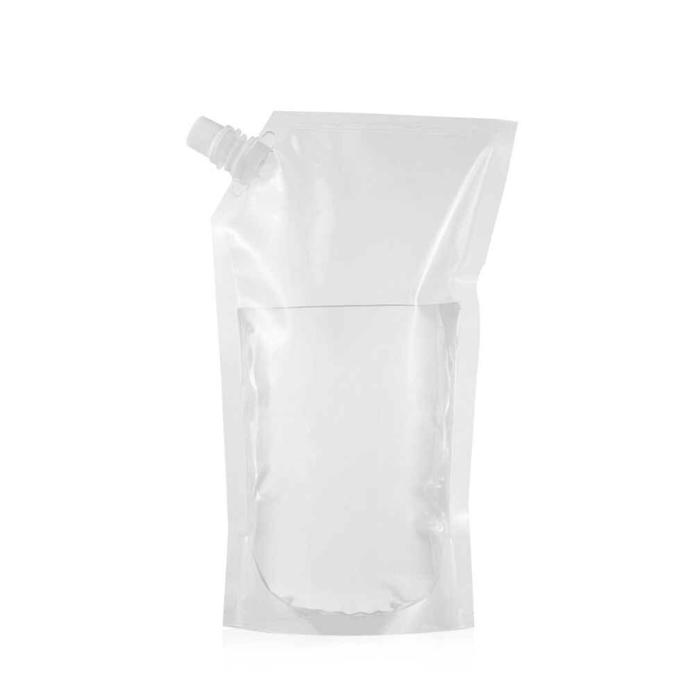 Food Grade Material Spout Pouch Travel Container Juice Stockpile Stand-up Wine Milk Coffee Liquid Flask Storage Bag With Funnel: Bag-423ml