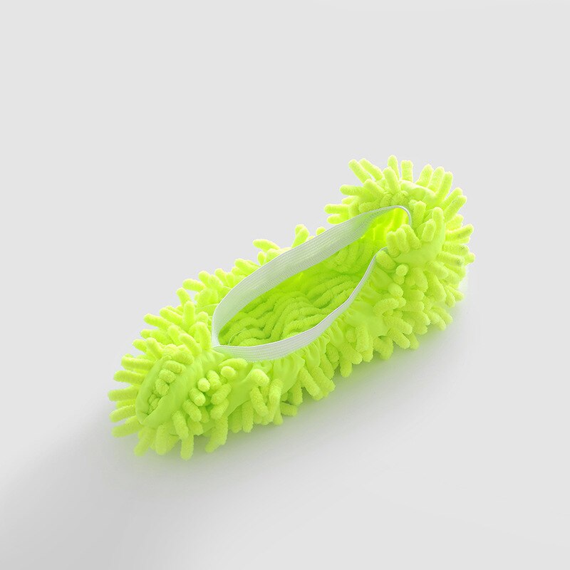 Zapatillas limpiadoras de polvo, para el baño de la casa mopa, para limpiar el piso, pantuflas, funda para zapatos para perezosos, trapo de microfibra, paño 1 unidad: 1pc Yellow