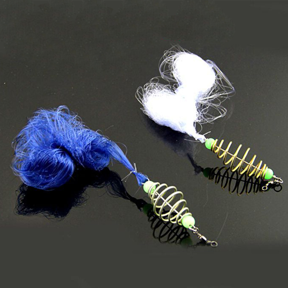 1Pc Copper Spring Shoal Netto Kleine Mesh Verrekening Lichtgevende Kralen Swivel Vissen Tools Netto Voor Shoal