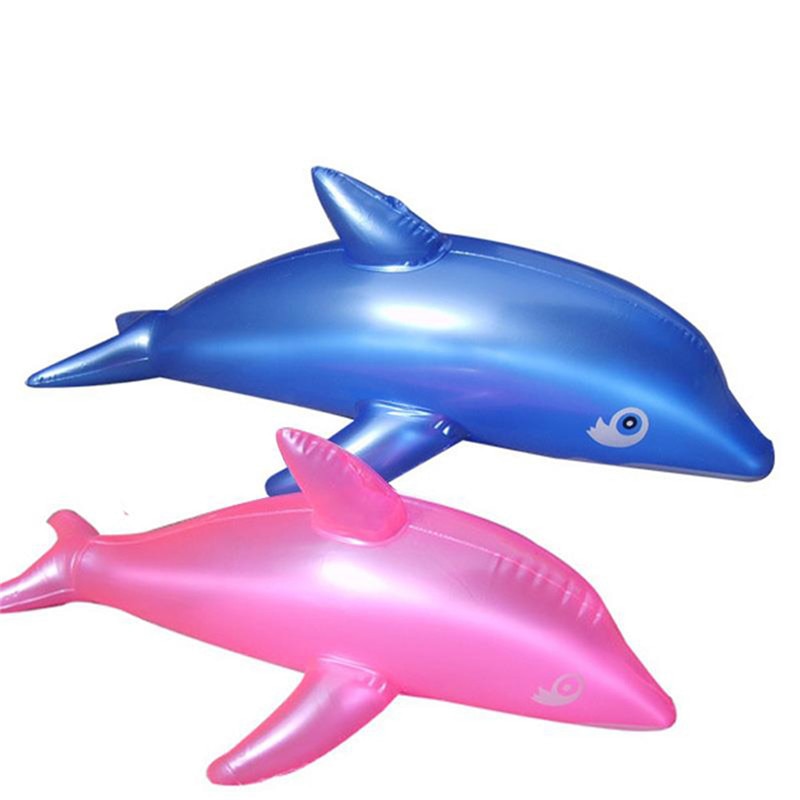 1 pc.  modellerende søte pvc sprengning oppblåsbare leker delfin strandleketøy for et bad er 51 x 20 cm leketøy for jenter og gutt