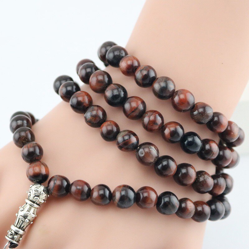 Chapelet de prière islamique pour hommes et femmes, forme ronde, 99 perles, chapelet musulman, Tasbih, Bracelet perlé, Islam, turquie, Allah mohamed