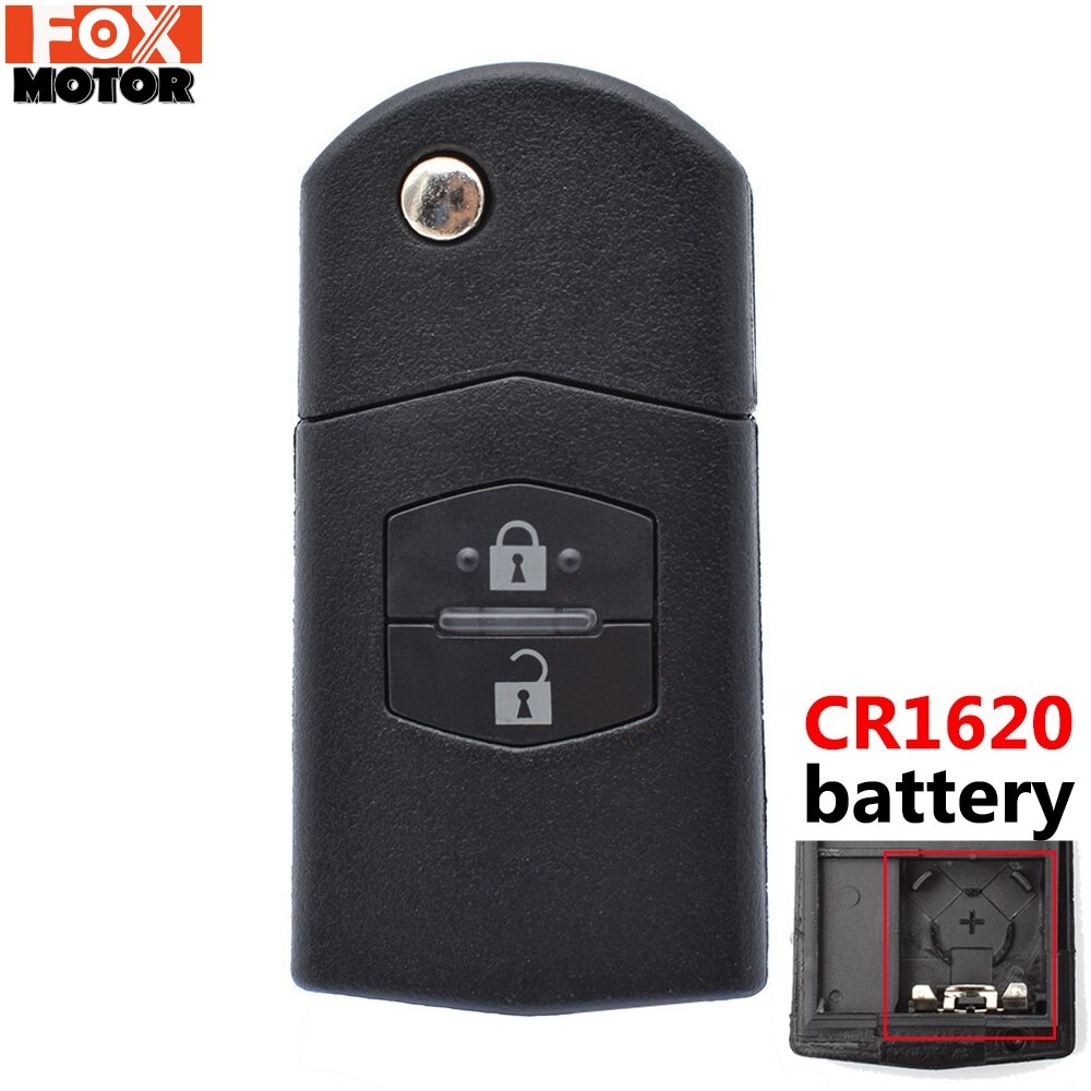 Para Mazda Demio 2 3 5 6 M2 M3 M5 M6 CX7 CX9 RX8 MX5 MPV substituição Caso 2 Botão Com Uncut Lâmina Car Key Remote Shell