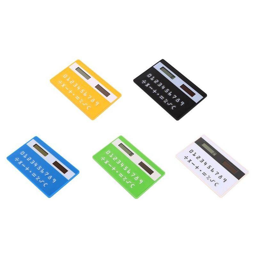 mini ultra cienki jak karta kredytowa wielkości kalkulator z 8 cyfrowymi kieszeniami na mini kalkulator ultra kalkulator