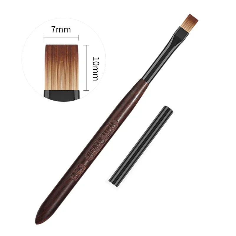 Nail Glue Phototherapy Pen UV Gel Brush Pen Acrylic Nail Art Painting Drawing Liner Brush Manicure Brushes Tool: Dark Khaki