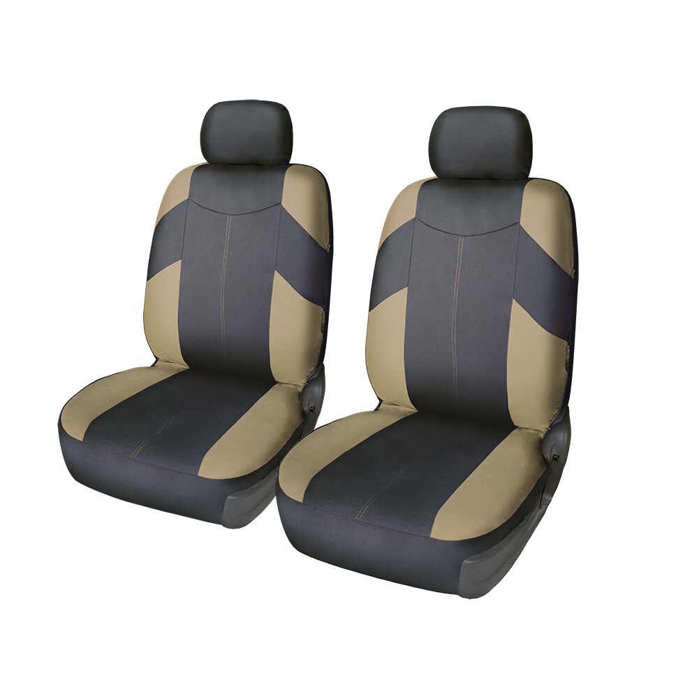 Universal Auto Sitzbezüge Vollen Satz Vorne Mesh Tuch für Lkw Limousine Innen 9 stücke Dekoration Zubehör Automobil Protektoren: Beige fronts