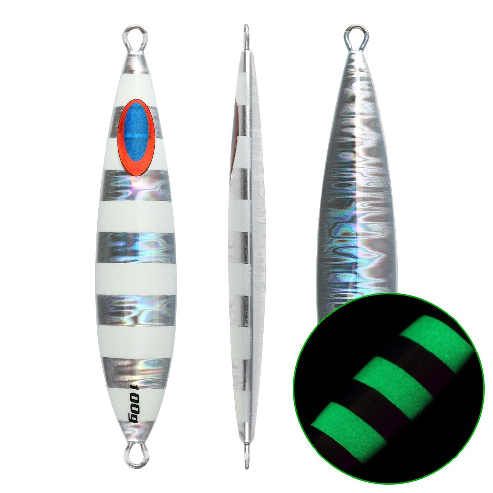 Jiggingpro 150G 200G Jigging Lokken Visgerei Trage Jig Zee Vissen Lokt Visaas Jigs: Silver / 200g