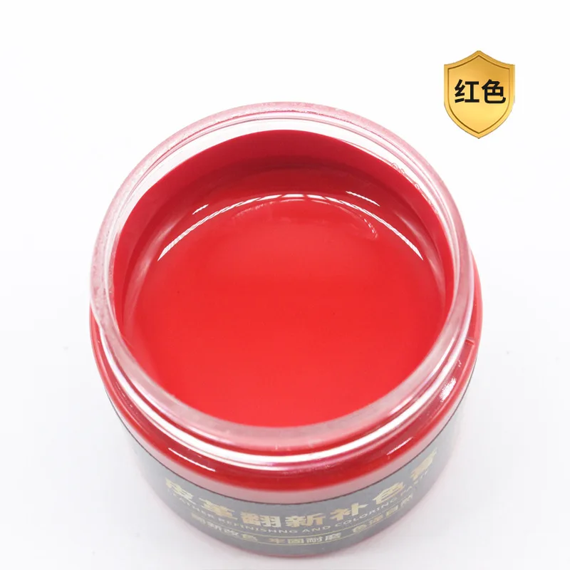 30ml cuir peinture chaussure crème coloration pour sac canapé siège de voiture rayure coloré cuir colorant réparation restauration changement de couleur peinture: Orange