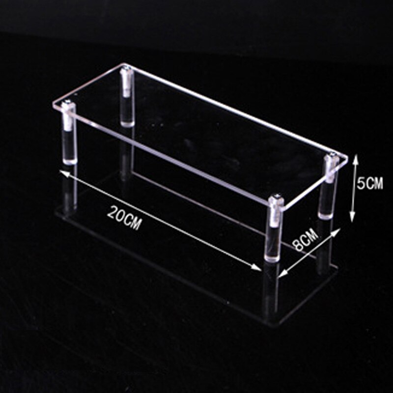 1/2/3 Tiers Clear Acrylic Toys Car Mold Organizer Showing Jewelry Display Shelf Shoes Rack Sunglasses Storage Bag Display Stand: 20cm-1layer