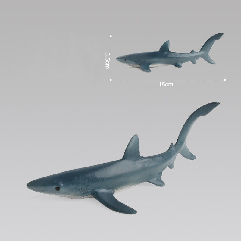 Sea Animal Model Blue Gray Whale Sperm Whale Shark Dolphin Manta Rays Oceans World DIY Epoxy Mini Figurine Action Figures Toys: 05