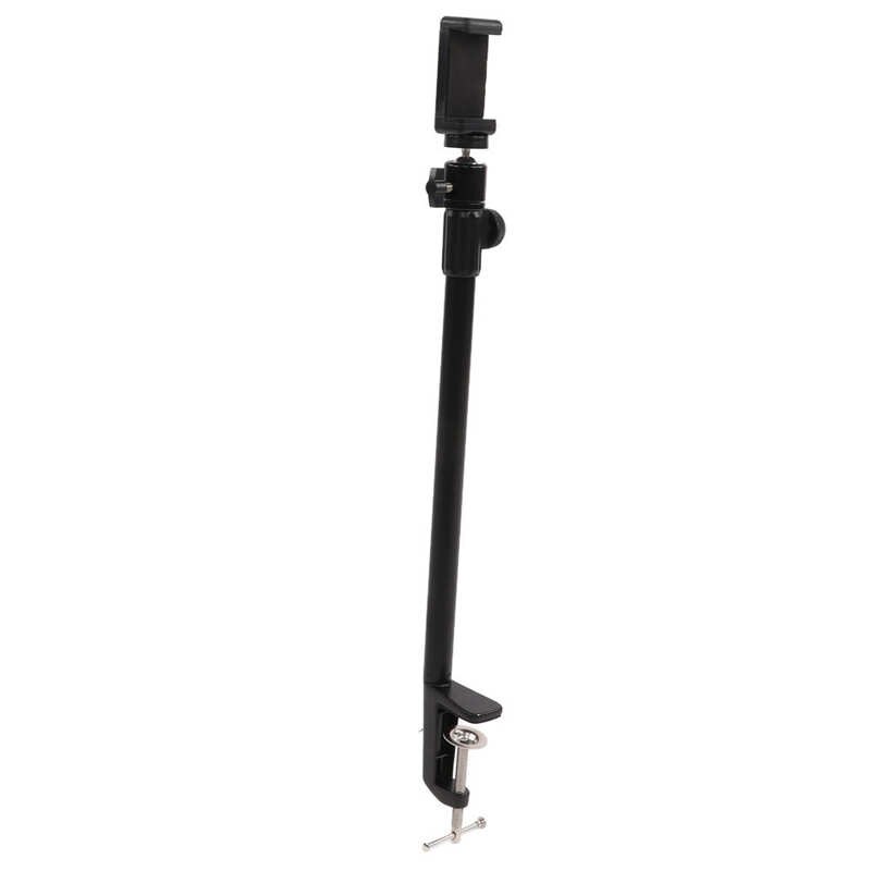 Desktop Klem Mount Light Stand Bracket 2 Stage Aanpassing Legering Materiaal Te Gebruiken Spray Geschilderd Oppervlak Voor Telefoon
