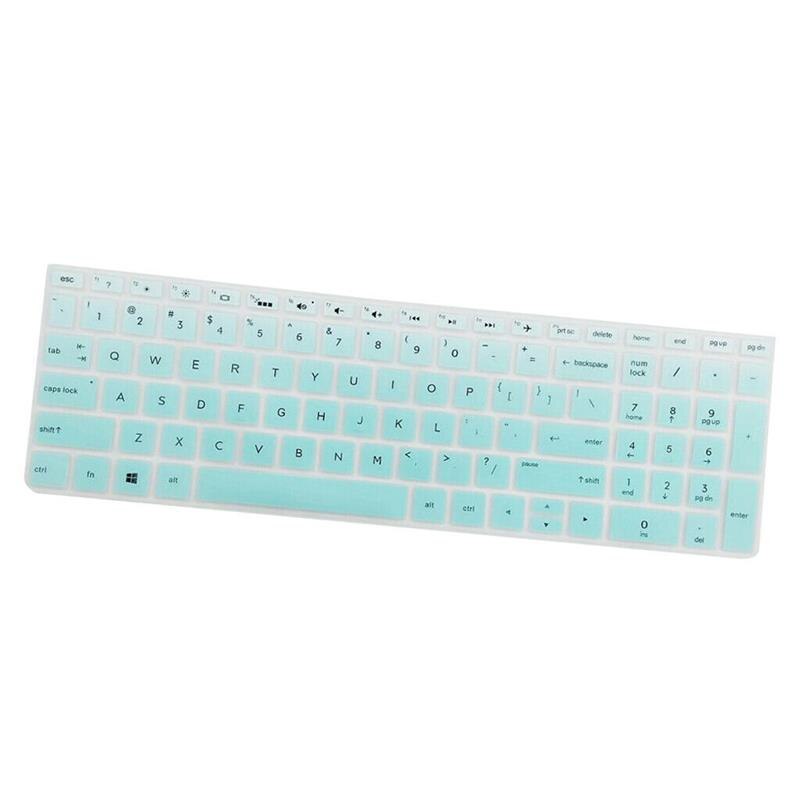 Keyboard Stickers Skin Suitable for HP 15.6-inch keyboard protective film, waterproof silicone keyboard protective cover: A