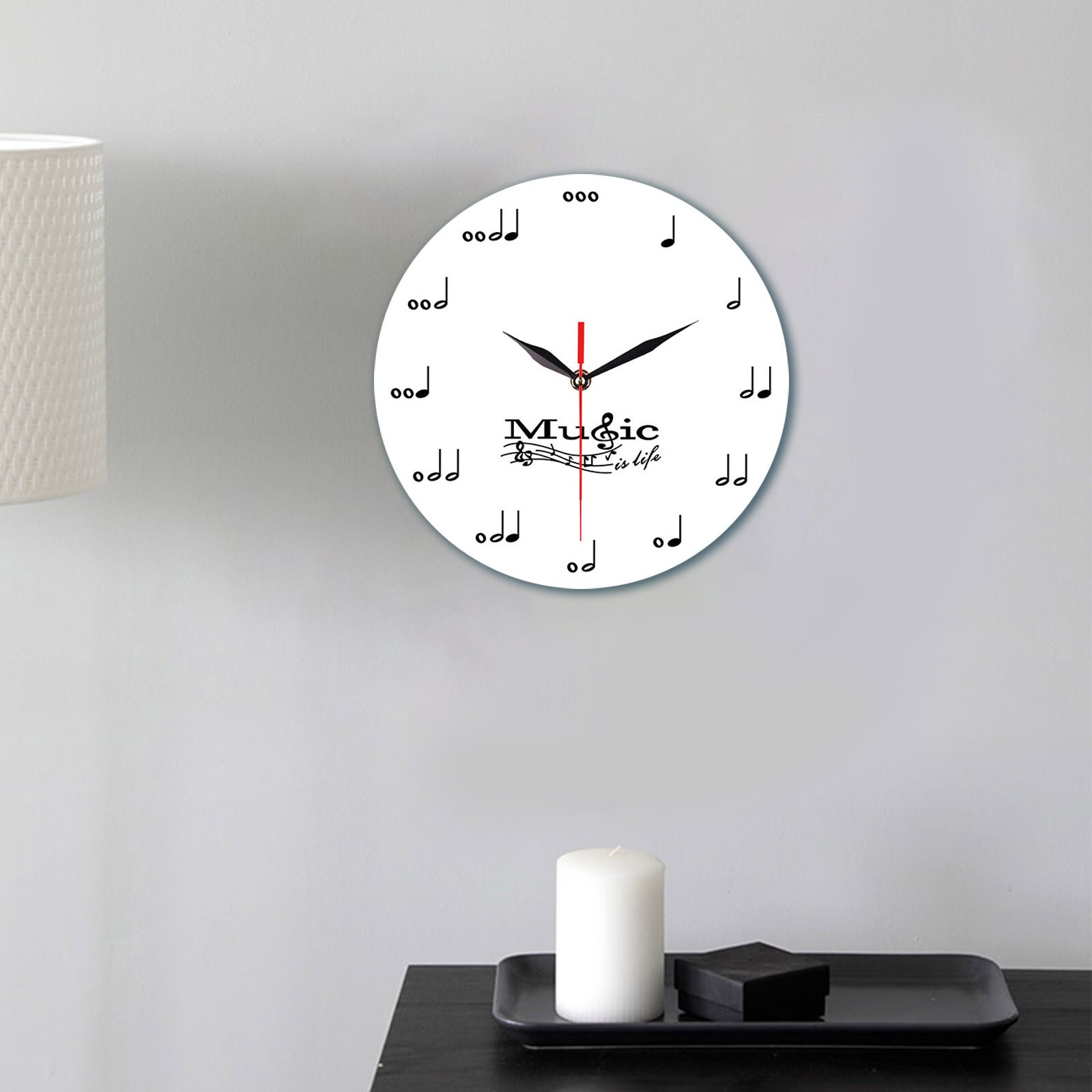 @ Musical Wall Clock 12-inch Mute Decorative Clock Bedroom Living Room Clocks Wall Art Home Decoration Classical Timers