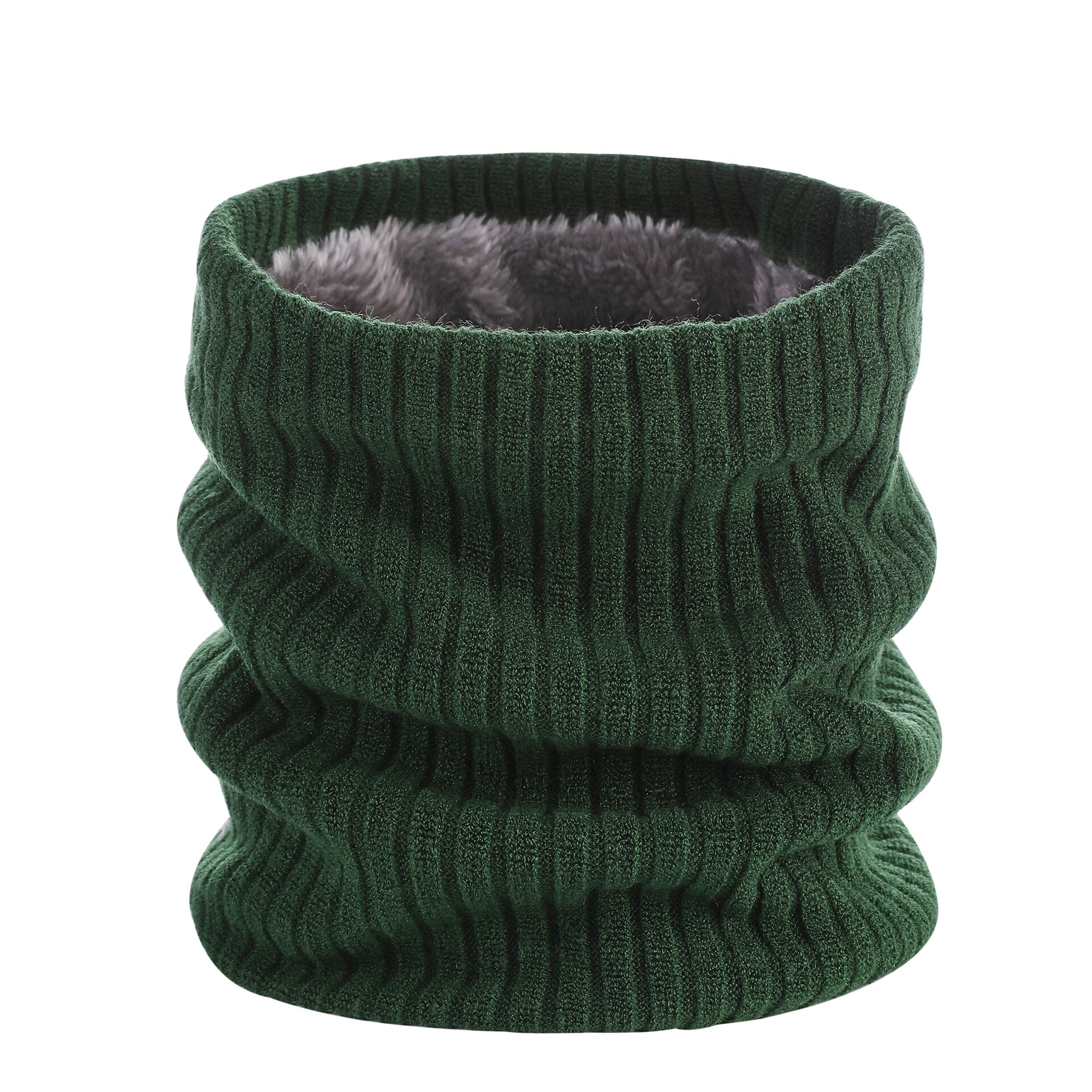 Winter Knitted Plush Thick Neck Scarf Women Men Cashmer-Like Collar Warm Rings Scarves Outdoor Sport Men Collar Infinity Snood