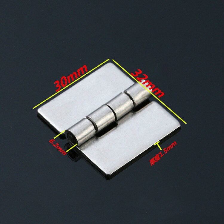 Jd 10Pcs 304 Rvs Scharnier Polijsten Industriële Meubels Hardware Accessoires Metalen Lassen Scharnier: 30X32X1.5