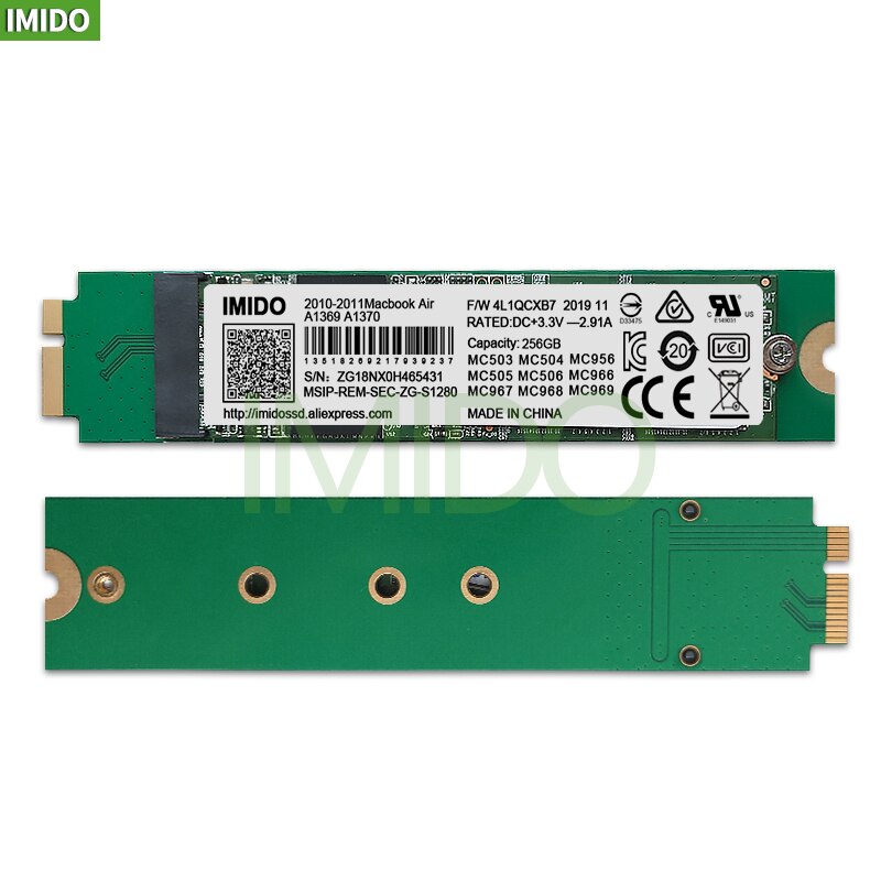 256GB SSD For Macbook Air A1369 A1370 SOLID STATE DISK MC503 MC504 MC505 MC 506 MC965 MC966 MC968 MC969 SSD