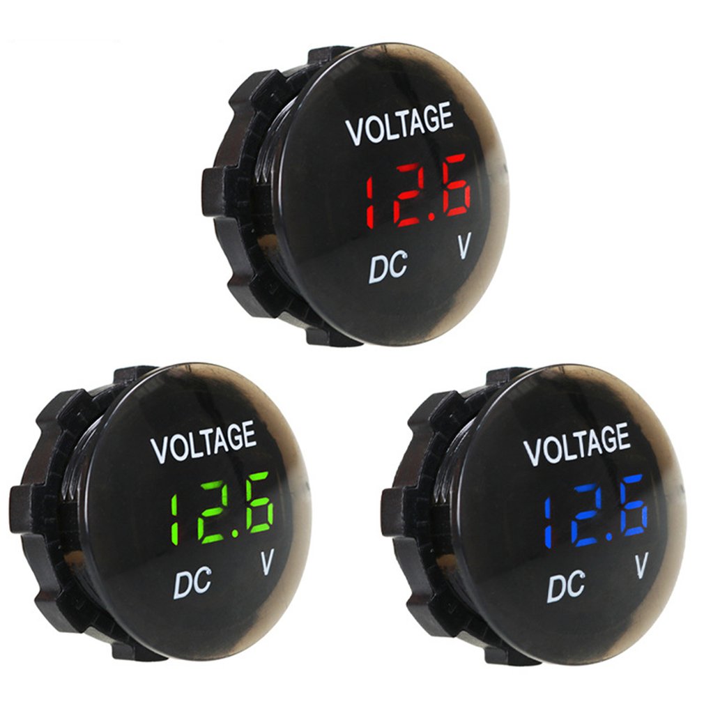 Monitoring Easy For You To Know The Status Of The Battery Car Battery Voltmeter Dc Led Digital Display Short Smooth Voltmeter