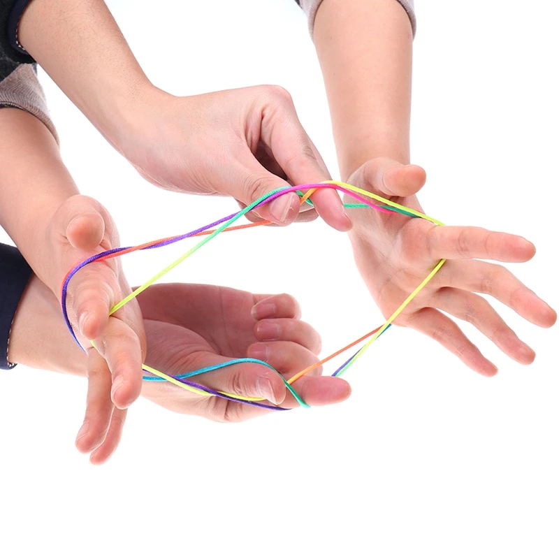 3 uds. Juegos De Dedo De cuerda De arcoíris para niños pequeños juguete De roscado Juguetes Niñas XXX De 3 6 8 12 15 Años Kinder Spiele