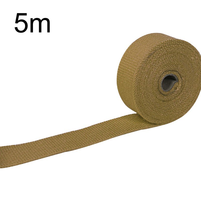 5m car and motorcycle exhaust pipe insulation tape anti-scald cloth high temperature fire resistant tape glass fiber tape