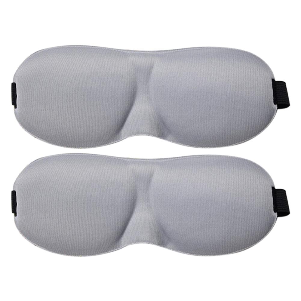 2Pcs Unisex Breathable Sleeping Eyeshade Cover Eye Mask Patch Rest Blindfold Eyepatch Night Mask Sleeping Mask