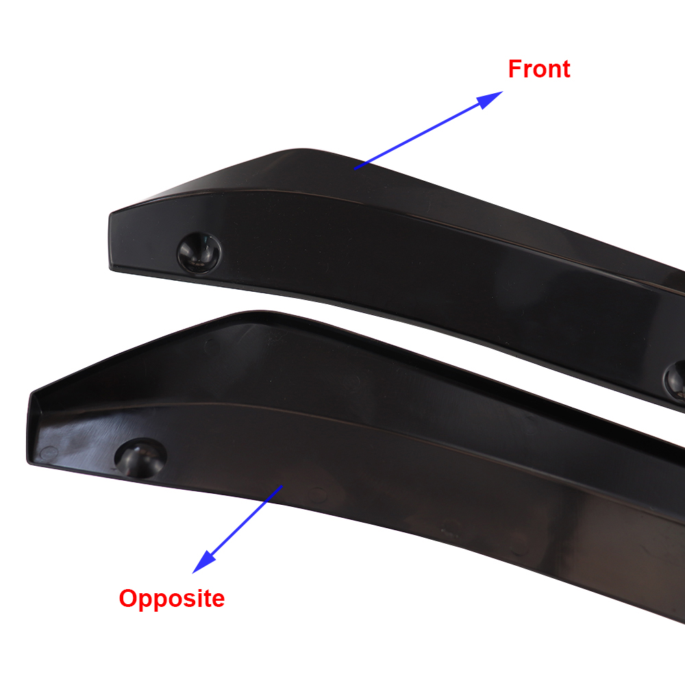 Car rear bumper spoiler collision diffuser angle protector fin for Jeep Liberty Trailhawk Commander Hurricane Gladiator