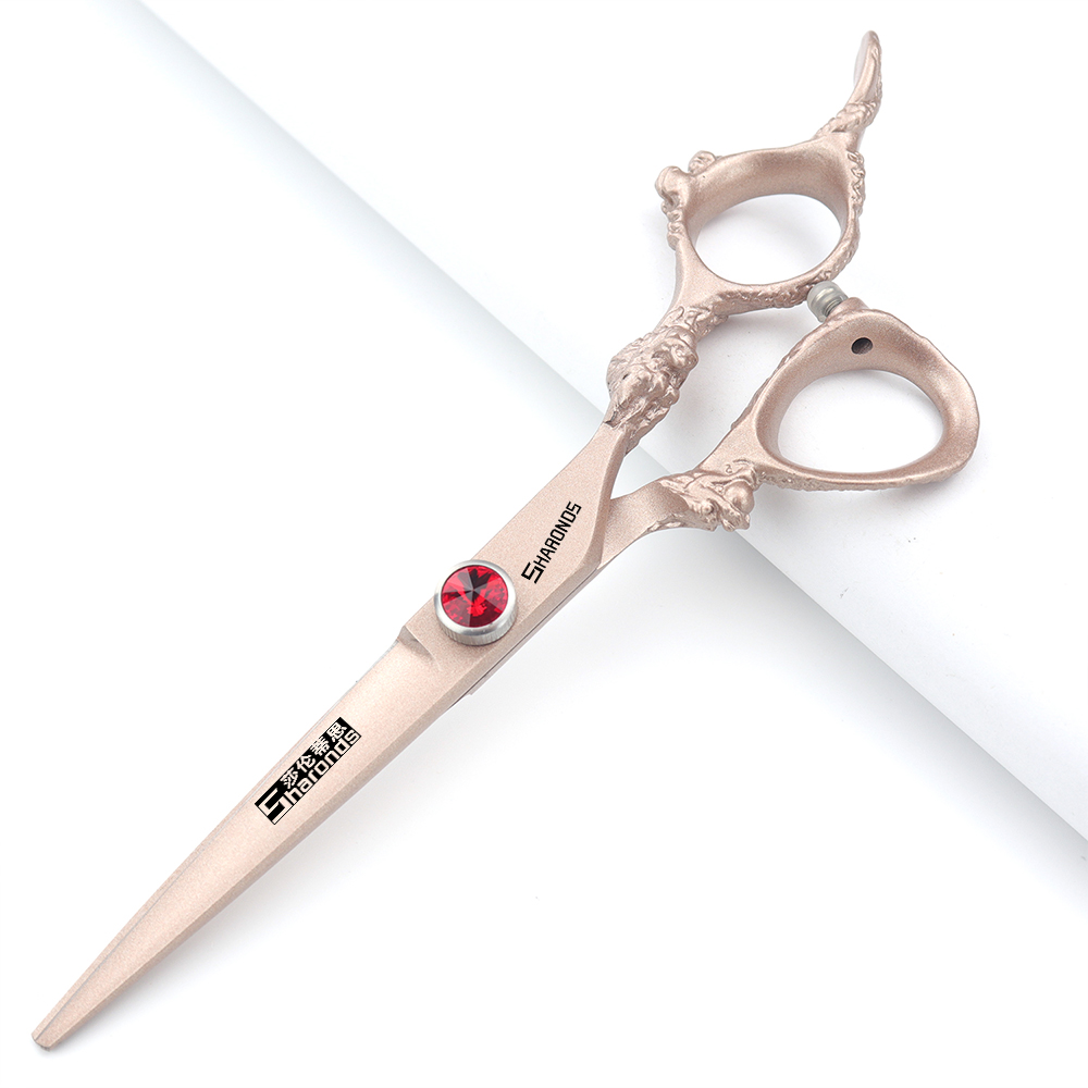 6- inch echte haarschaar, exclusief voor kappers in de kapsalon, tondeuseset met platte tanden, haarknipgereedschap