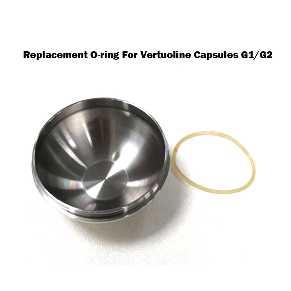 Icafilas 10Pcs Siliconen O-Ring & 5Pcs Vervanging Filters Voor Vertuoline G1 G2 Rvs Hervulbare Koffie capsule