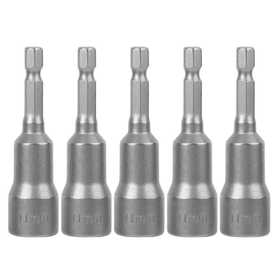 set tool 5pcs Magnetic Hex Socket Tool Steel Electric Screwdriver Magnetic Drill Bit Adapter 11mm Hand tools