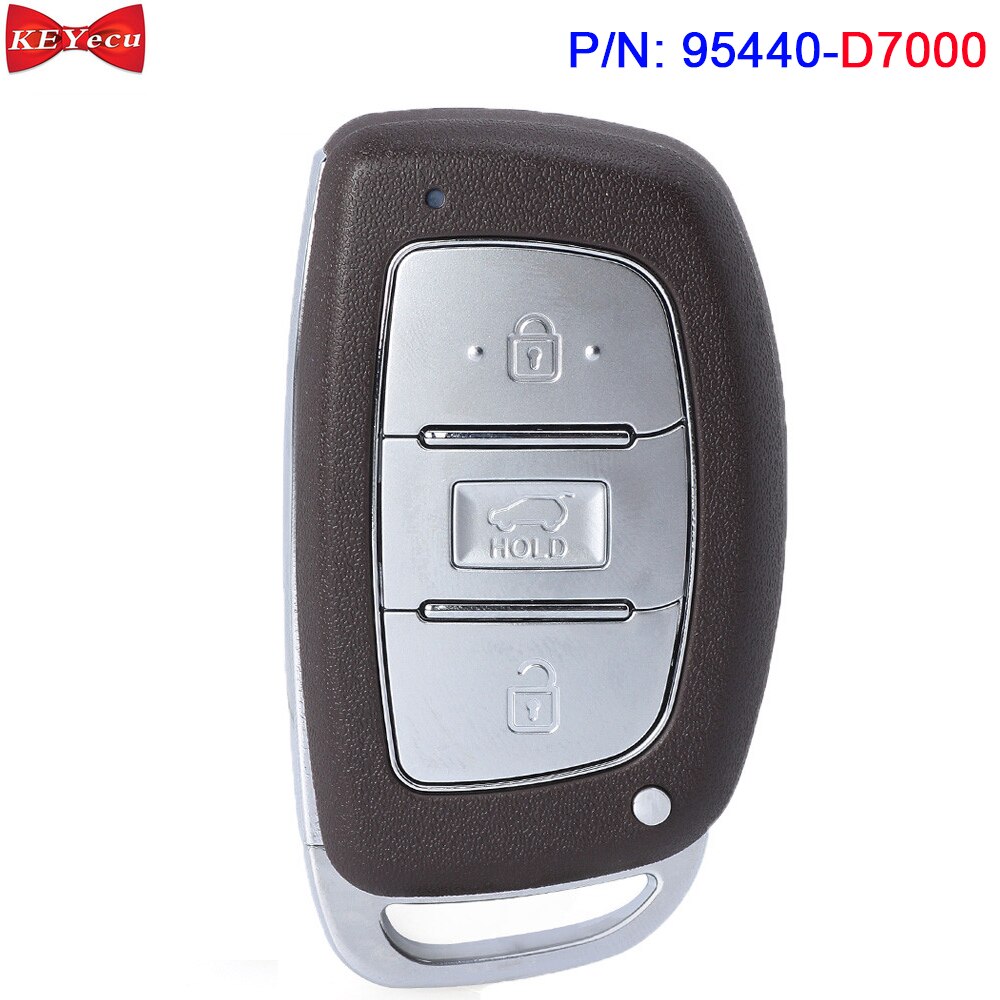 Clé télécommande intelligente pour Hyundai Tucson , 433.92MHz, puce FSK ID47