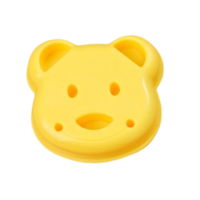 Molde para sándwich de oso de peluche, cortador para hacer pan tostado, lindo, herramientas de pastelería para hornear, accesorios de cocina de alimentos interesantes para niños: Rosa