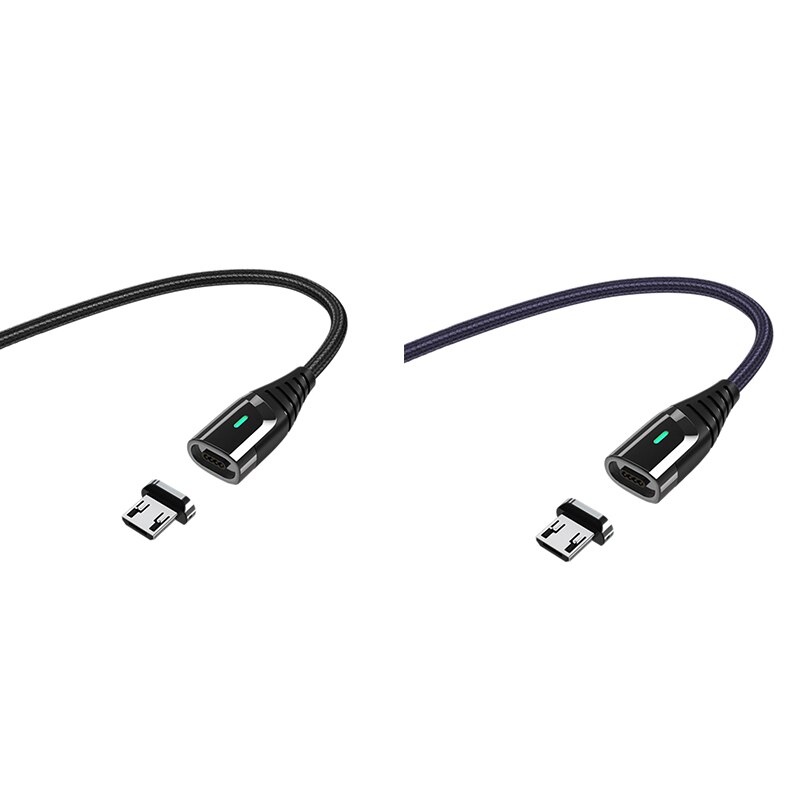 Cable magnético Micro USB para cargador de Samsung, Cable de carga rápida USB