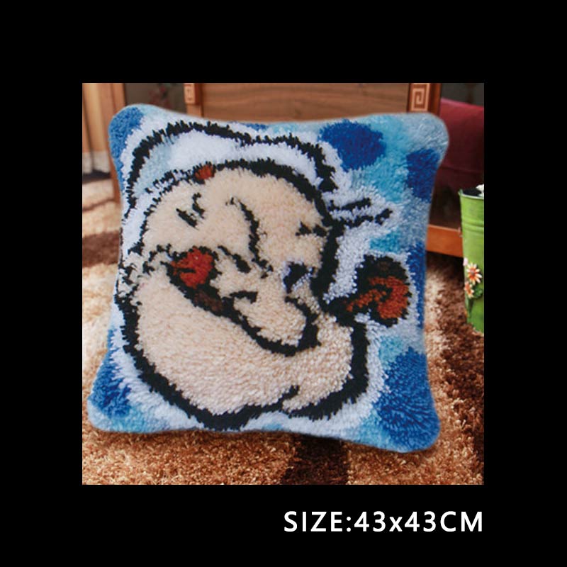 Latch Hook Kits Diy Do It Yourself Sofa Shape Europe Cushions Needlework Mat Lovely Knooppakket Blank Canvas Sofa Shape Cushions: BZ033