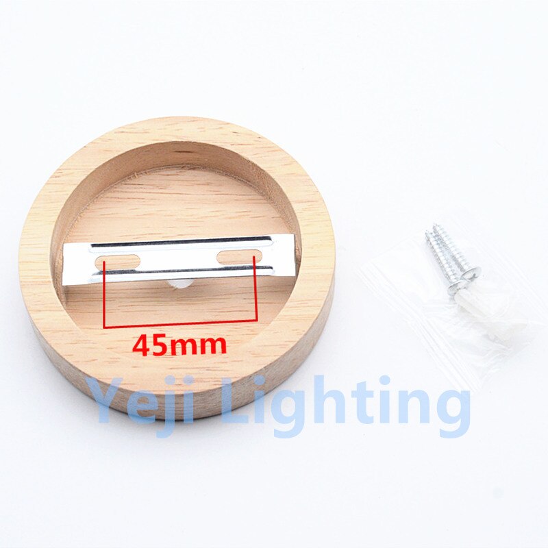Wooden ceiling rose canopy with E27 socket lamp holder Ceiling plate with universal lamp base for wood lamp wall modern lights