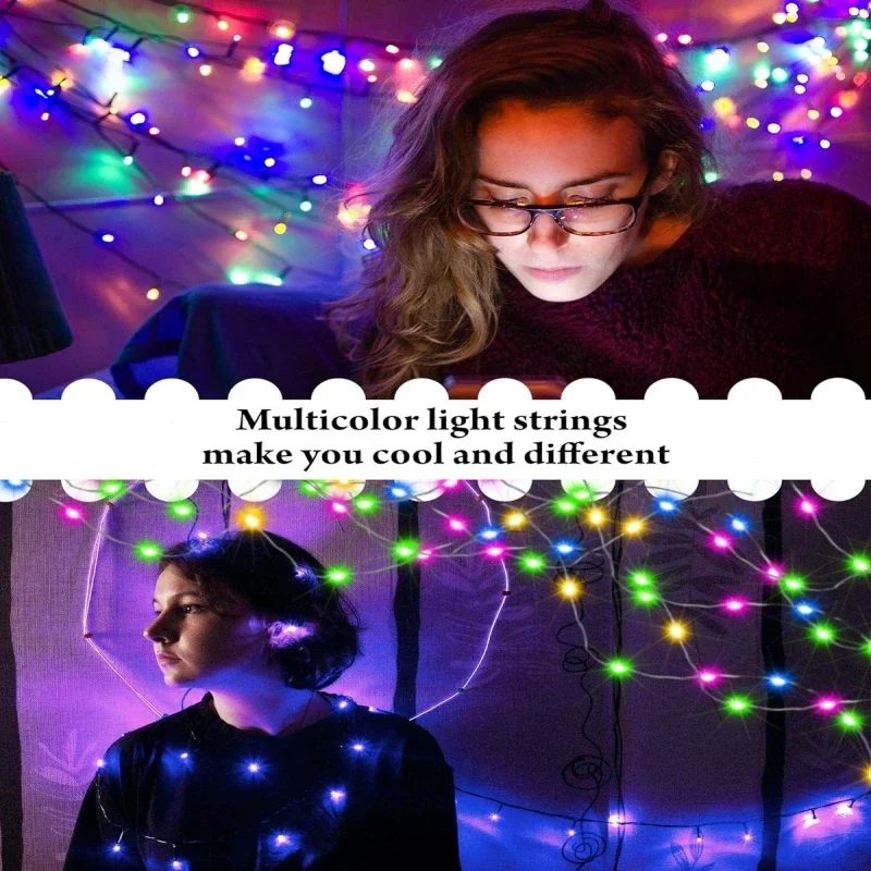 Koperdraad Led Lichtslingers Kerstverlichting Slinger Kerstboom Slaapkamer Decor Bruiloft Feest Diy Natal Navidad