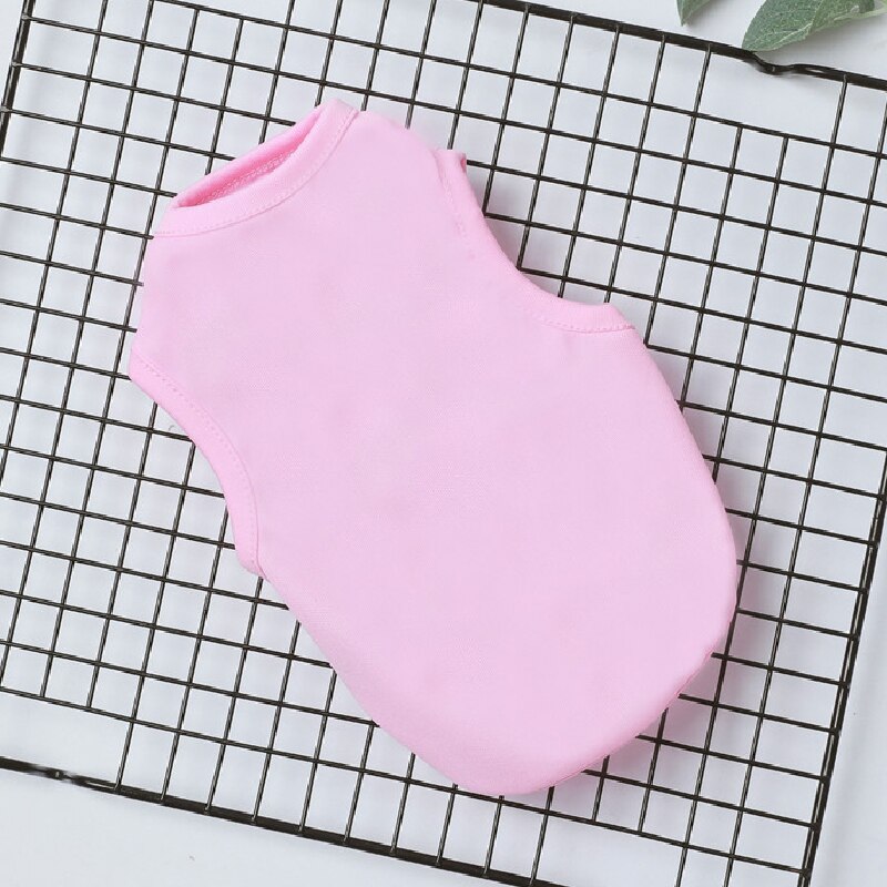 Love Heart pattern Dog Vest Cute Dog clothes for Small Dogs Cats puppy T-shirt Pet clothing for Cats york dog clothes: Silver / XS