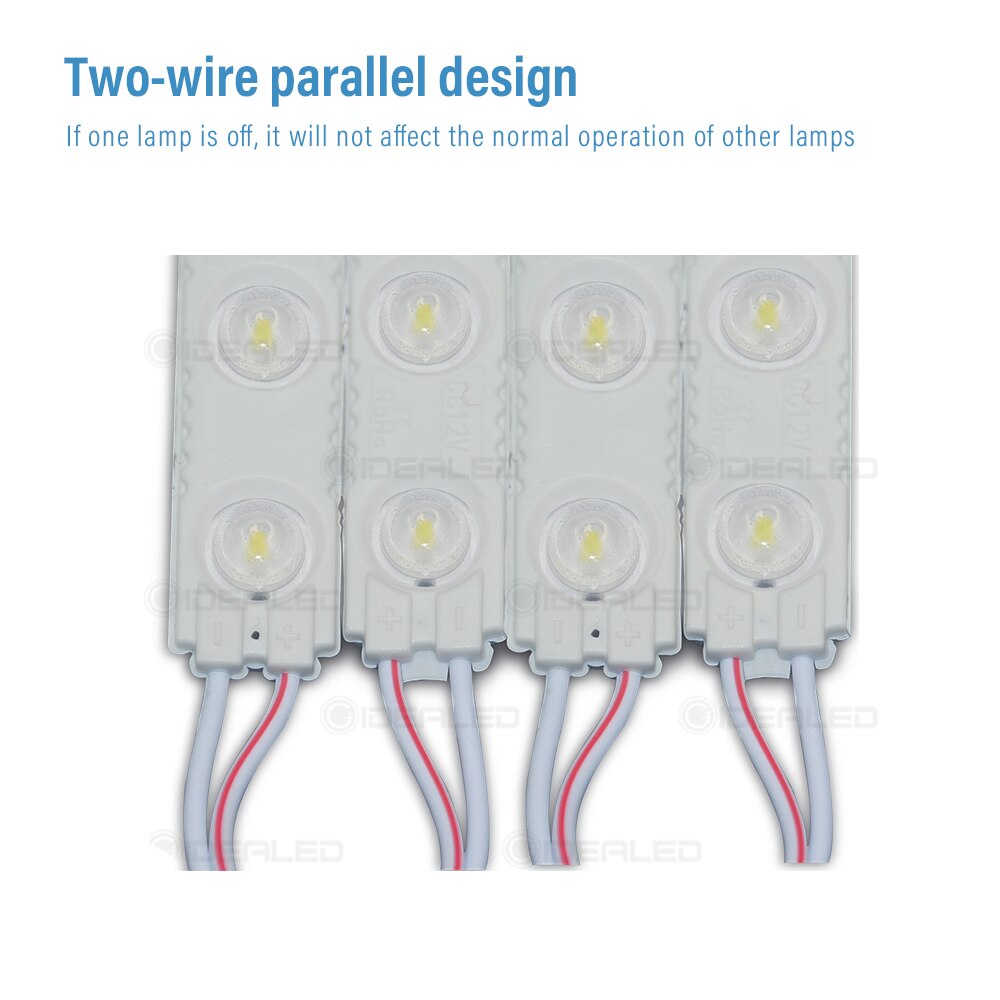 Outdoor Led Advertising Module Super Bright Front Window Sign Bar SMD2835 3LED Waterproof IP68 Strip Light 12V 20/100/200pcs/lot