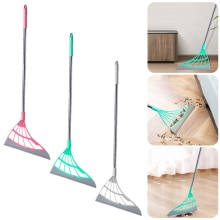 Wiper Broom Wipe Squeeze Silicone Mop For Wash Floor Multifunctional Clean Tools Telescopic Rod&amp;Microfiber Handle Head