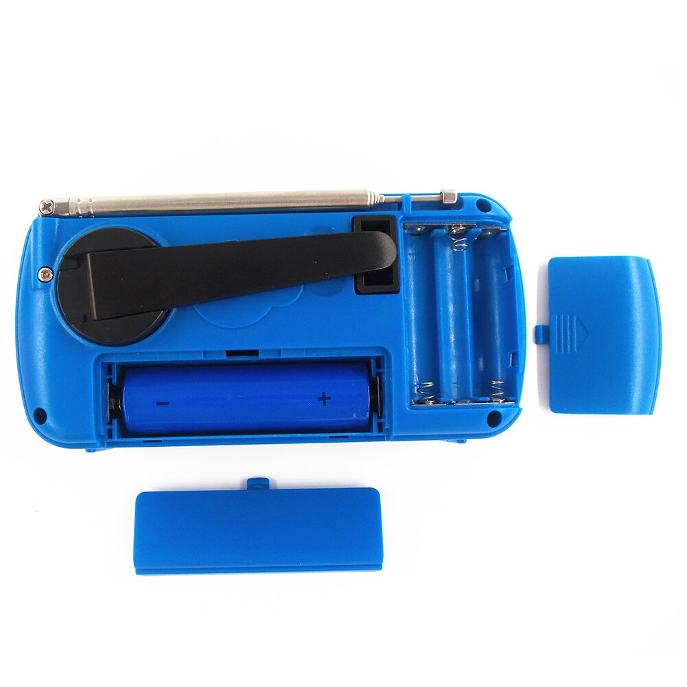 Protable Hand radio Solar Crank Dynamo Powered AM/FM Weather Radio with Emergency LED Flashlight Power Bank for Phone Charging