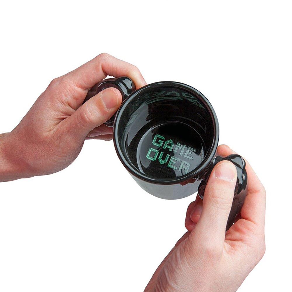 3D Game Over Coffee Mug Game Controller Handle Mug Ceramic Cup Milk Tea Mugs Game Boy Birthday Christmas