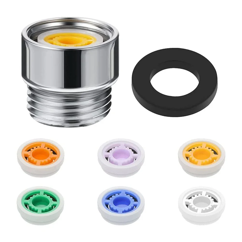 Shower Head Flow Control Valve Set Water Saver Device Flow Reducer Limiter 6 Different Flow Hose Restrictors Bathroom Accessory