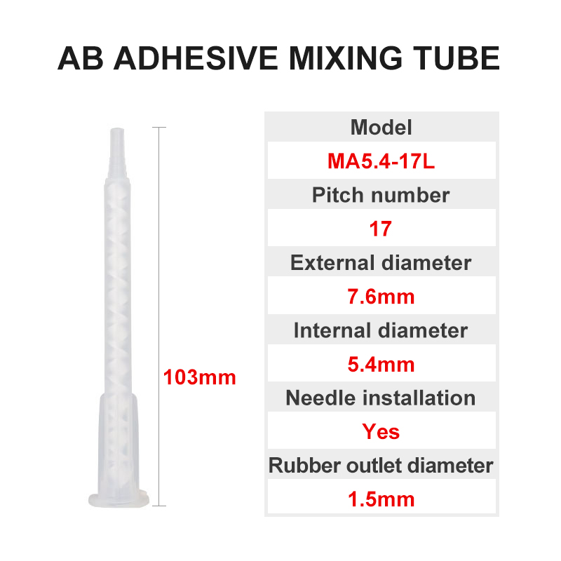 50 stks Epoxy Statische Mixer Lijmen Doseren Mengmondstuk Hars AB Lijmen Mengbuis voor Twee Componenten Vloeistof Mengmachine: YELLOW