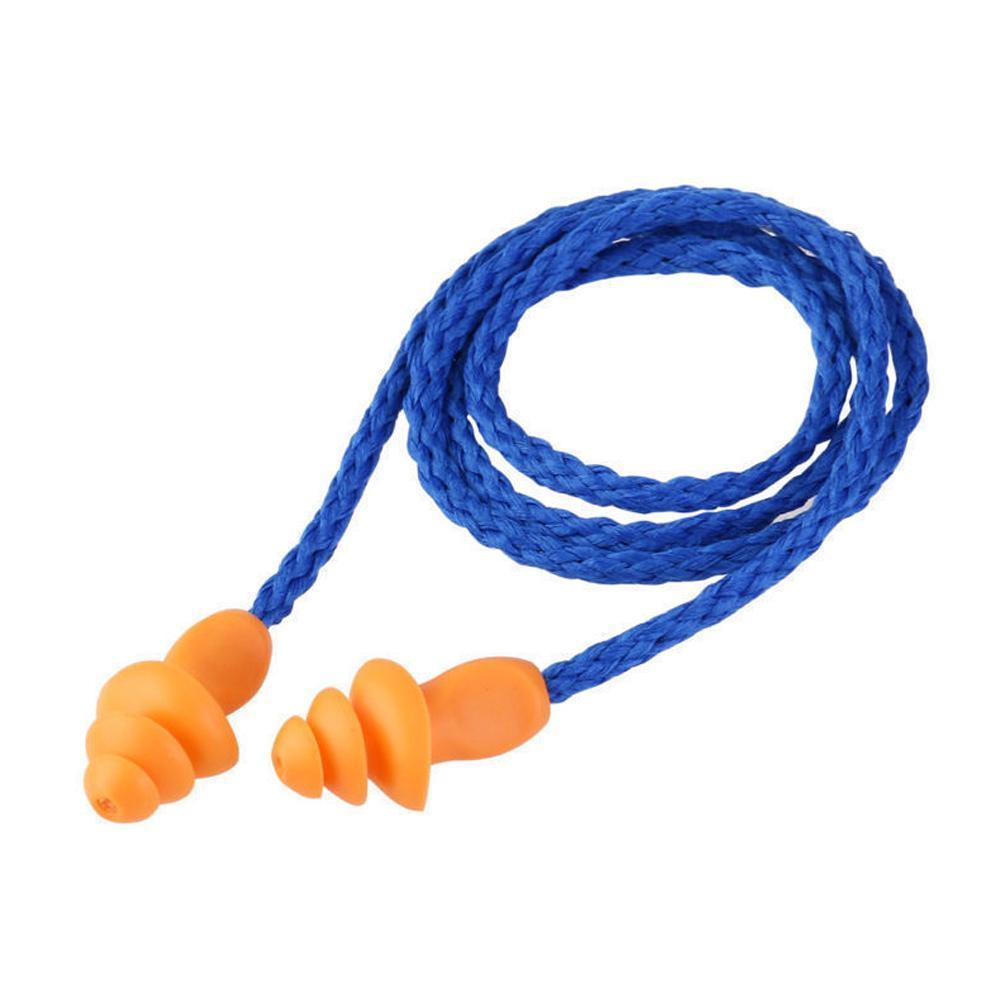 Tapones de silicona para los oídos tipo árbol de Navidad, con cable para evitar el ruido y el aislamiento, B3V6