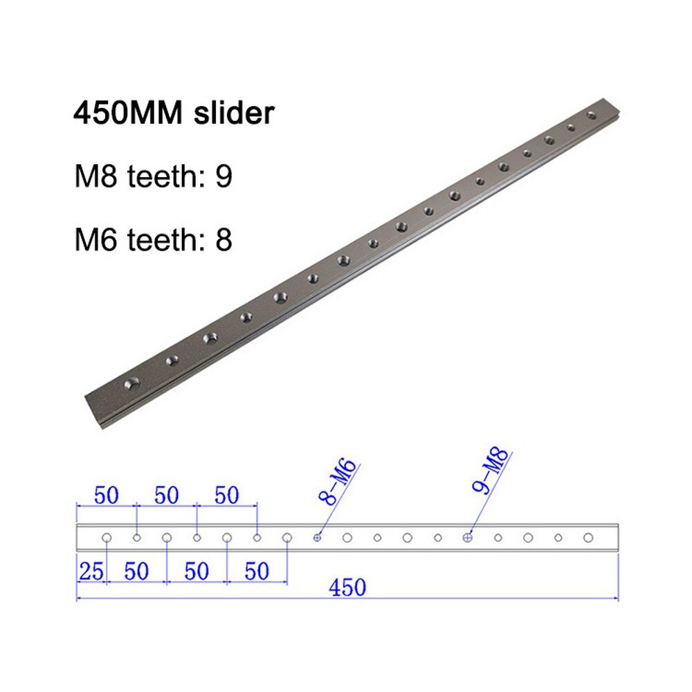 T-track Slider Sliding Nut Aluminum Alloy T Slot Nut Jigs Screw Slot Fastener 100MM/200MM /300MM /400MM Woodworking Tools